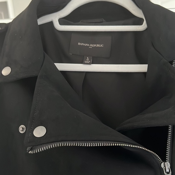 Banana Republic Suede Moto Jacket Size Large - Picture 2 of 4